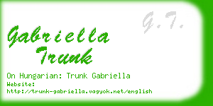 gabriella trunk business card